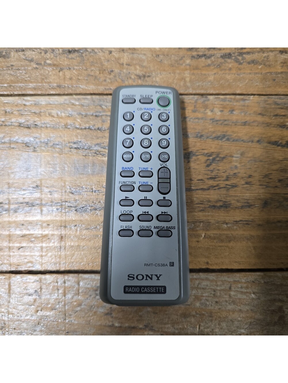 Genuine Sony RMT-CS38A Radio Cassette Remote Control Tested / Works - Used